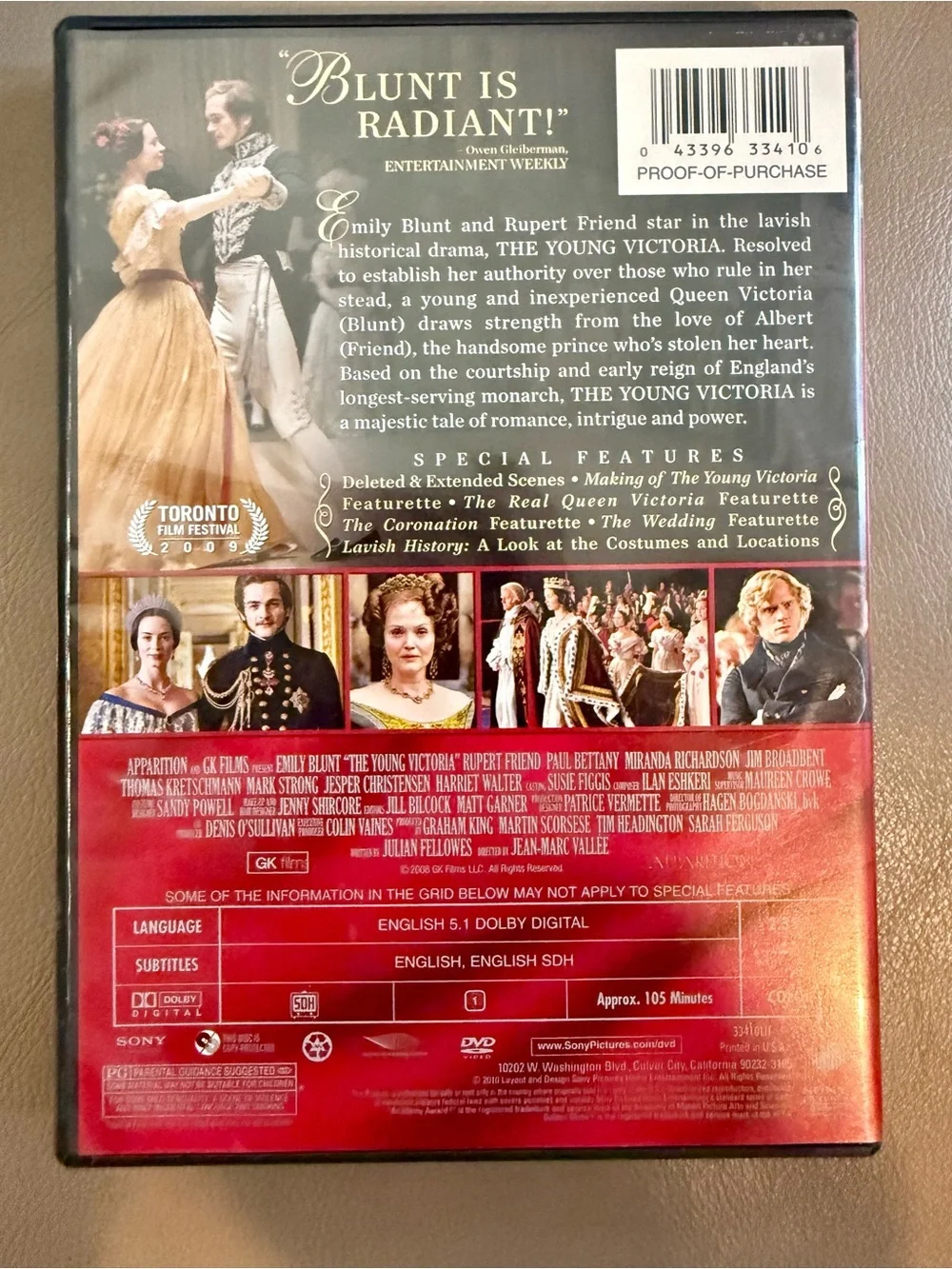 The Young Victoria DVD